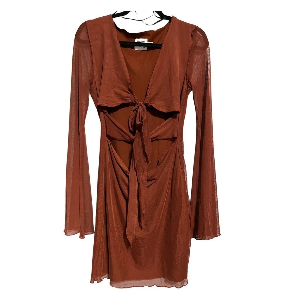Princess Polly Baewatch Mini Dress Brown